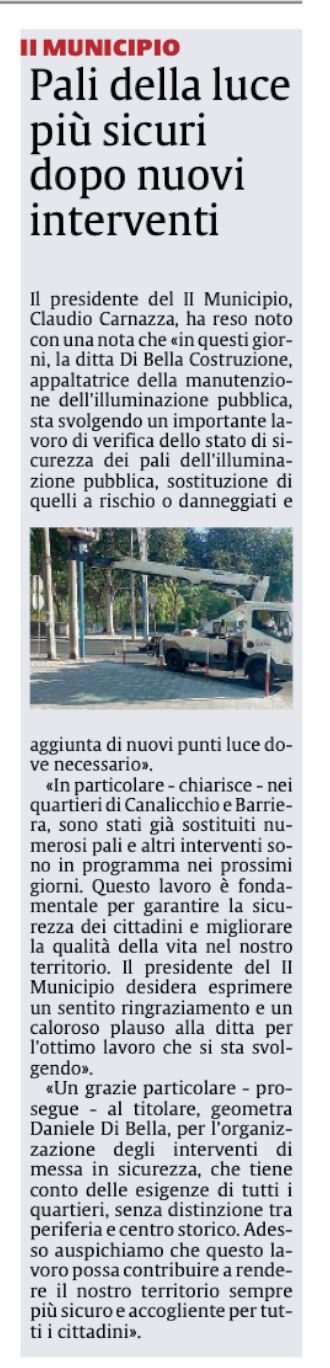 Articolo La Sicilia 25-10-2025